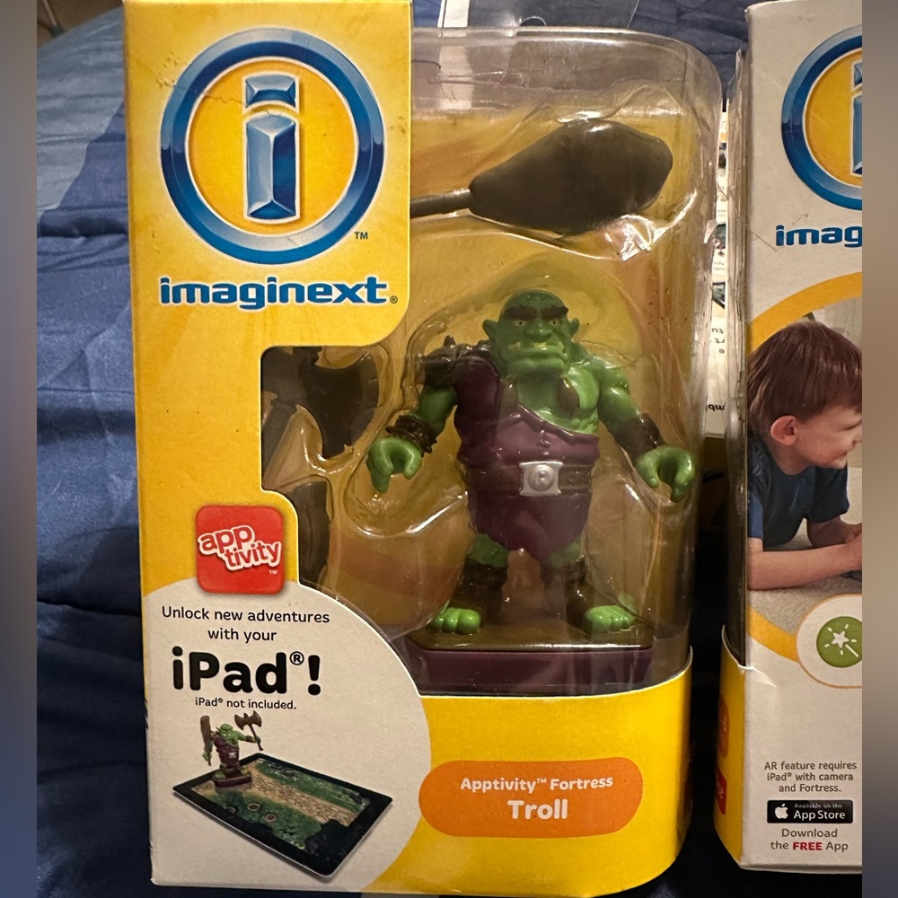NIB Fisher-Price Apptivity Fortress Troll with swords unlock activity iPad